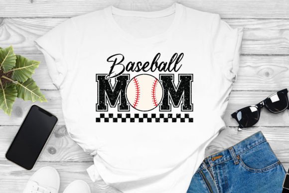 Retro Baseball Mom T-shirt